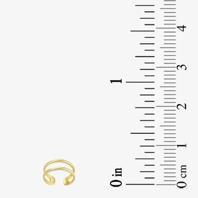 Gold Addiction Womens Cubic Zirconia 10K Gold 2 Pair Earring Set