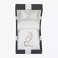 Gold Addiction Womens Cubic Zirconia 10K Gold 3 Pair Earring Set