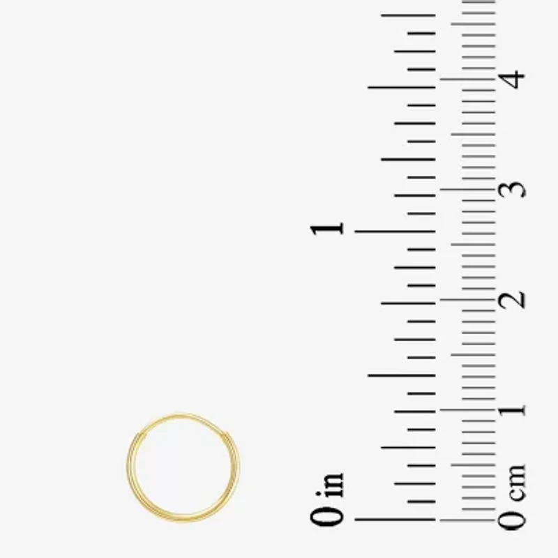 Gold Addiction Womens Cubic Zirconia 10K Gold 3 Pair Earring Set