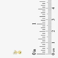 Gold Addiction Womens Cubic Zirconia 10K Gold 3 Pair Earring Set