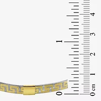 Made in Italy Womens 10K Two Tone Gold Stretch Bracelet