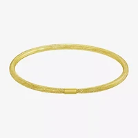 Made in Italy Womens 10K Gold Stretch Bracelet