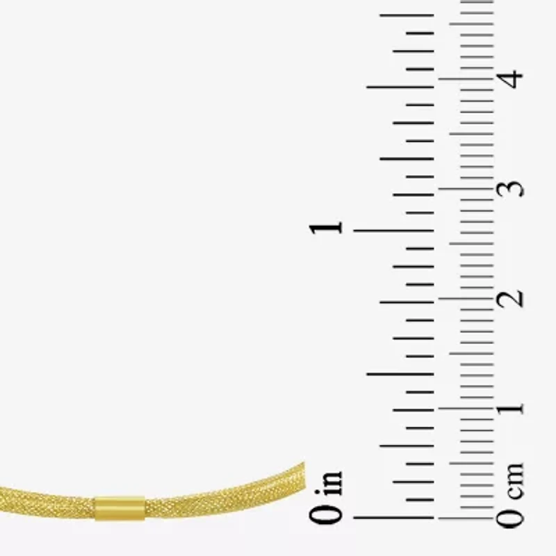 Made in Italy Womens 10K Gold Stretch Bracelet