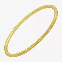 Made in Italy Womens 10K Gold Stretch Bracelet