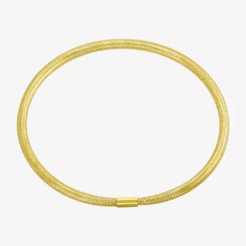 Made in Italy Womens 10K Gold Stretch Bracelet