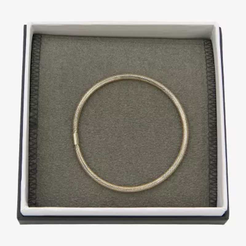 Made in Italy Womens 10K Gold Stretch Bracelet