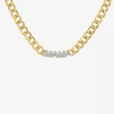 Diamond Addiction (G-H / Si2-I1) Womens 1/ CT. T.W. Lab Grown White Diamond 14K Gold Over Silver Inch Pendant Necklace