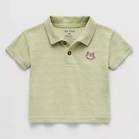 Okie Dokie Baby Boys Short Sleeve Regular Fit Polo Shirt