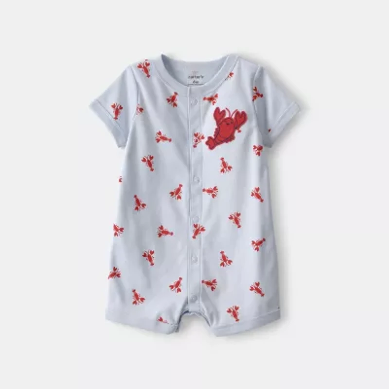 Carter's Baby Boys Short Sleeve Animal Romper