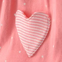Carter's Baby Girls Short Sleeve Hearts Romper