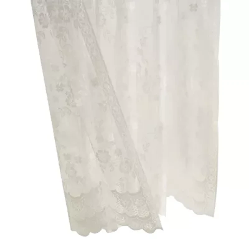 Habitat Mona Lisa Rod Pocket Sheer Single Curtain Panel