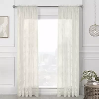Habitat Mona Lisa Rod Pocket Sheer Single Curtain Panel