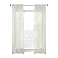 Habitat Mona Lisa Rod Pocket Sheer Single Curtain Panel