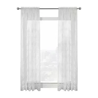 Habitat Mona Lisa Rod Pocket Sheer Single Curtain Panel