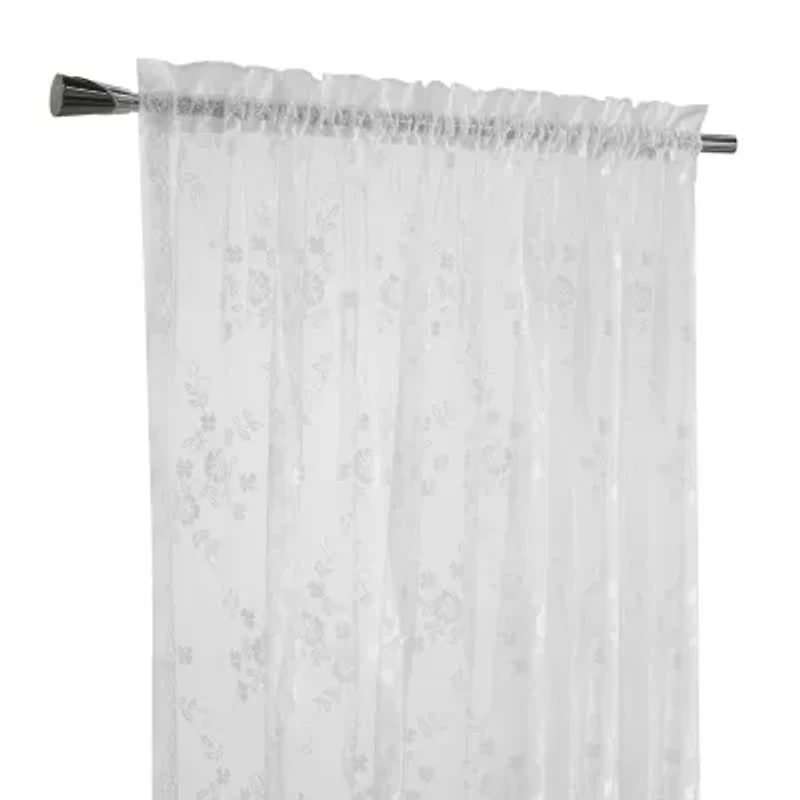 Habitat Mona Lisa Rod Pocket Sheer Single Curtain Panel