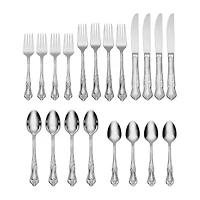 Oneida Azalea 18/10 Stainless Steel 20-pc. Flatware Set