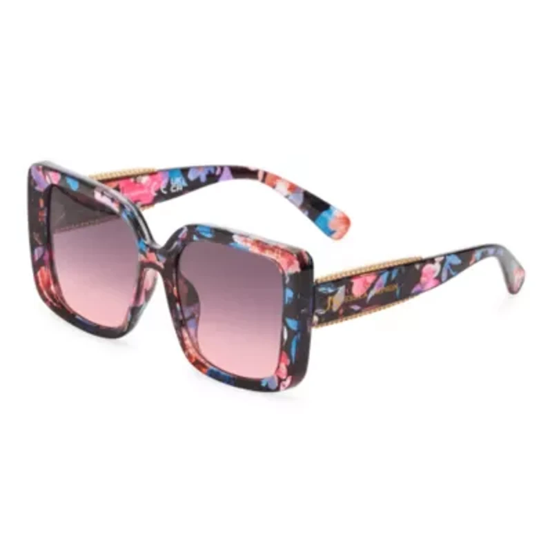 JS Jessica Simpson Womens Uv Protection Rectangular Sunglasses