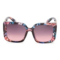 JS Jessica Simpson Womens Uv Protection Rectangular Sunglasses