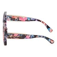 JS Jessica Simpson Womens Uv Protection Rectangular Sunglasses