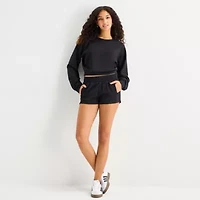 Arizona Juniors Womens Mid Rise Jogger Short