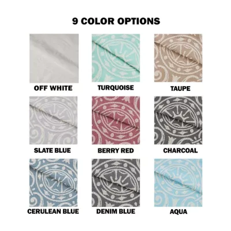 SUPERIOR® Adalie Medallion Oversized Reversible Jacquard Bedspread