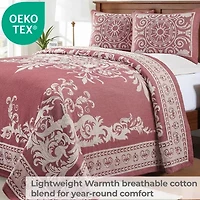 SUPERIOR® Adalie Medallion Oversized Reversible Jacquard Bedspread