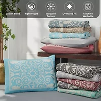 SUPERIOR® Adalie Medallion Oversized Reversible Jacquard Bedspread