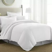 Pointehaven Long Staple Cotton Velvet Feel Sateen 3-pc. Duvet Cover Set
