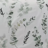 Pointehaven Eucalyptus Digital Print Cotton Percale Midweight Comforter Set