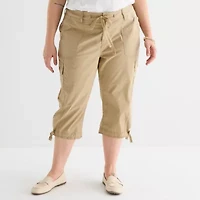 St. John's Bay Womens Plus Capri Pant