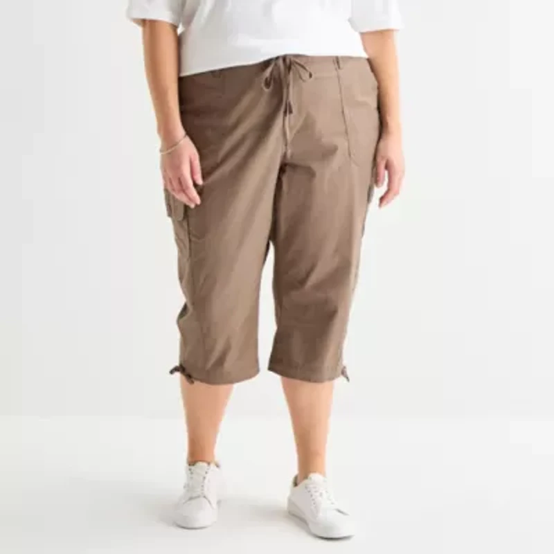 St. John's Bay Womens Plus Capri Pant