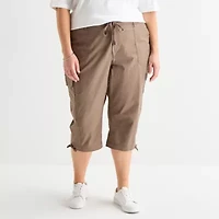 St. John's Bay Womens Plus Capri Pant