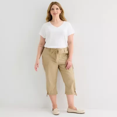 St. John's Bay Womens Plus Capri Pant
