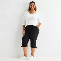 St. John's Bay Womens Plus Capri Pant