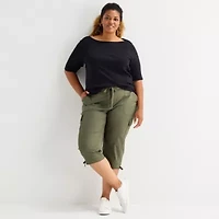 St. John's Bay Womens Plus Capri Pant