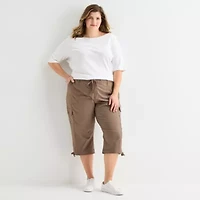 St. John's Bay Womens Plus Capri Pant