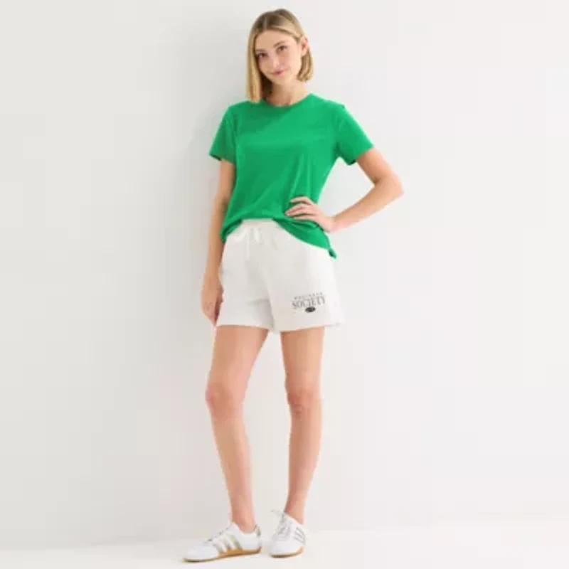 Xersion Womens Cotton Crew Neck Short Sleeve T-Shirt