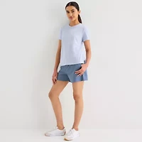 Xersion Womens Cotton Crew Neck Short Sleeve T-Shirt