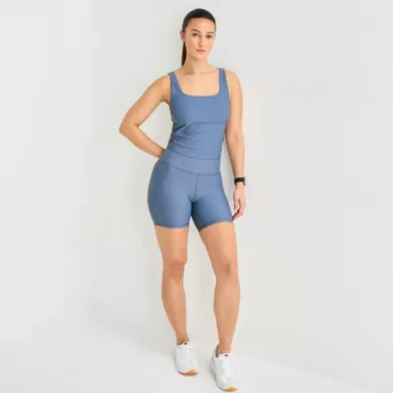Xersion EverContour+ Womens Square Neck Active Tank Top