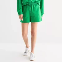 Xersion Womens 4" French Terry Active Pull-On Short