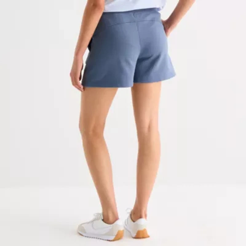 Xersion Womens 4" French Terry Active Pull-On Short
