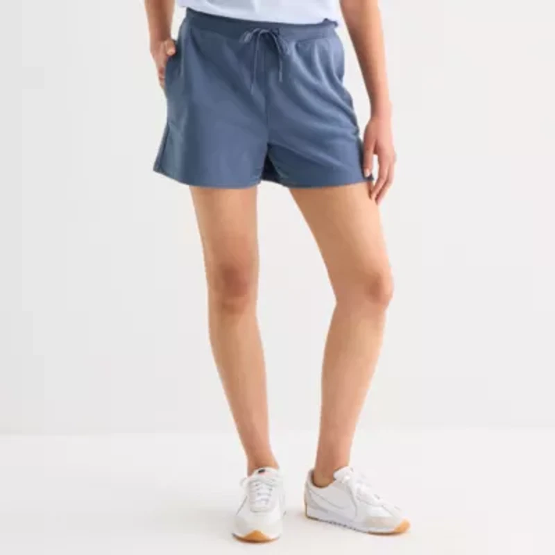 Xersion Womens 4" French Terry Active Pull-On Short