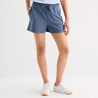 Xersion Womens 4" French Terry Active Pull-On Short