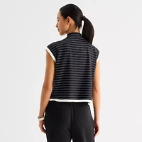 Stylus Womens Sleeveless Mock Neck Top