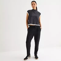 Stylus Womens Sleeveless Mock Neck Top