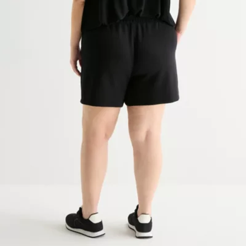 Stylus Womens Plus Pull-On Short