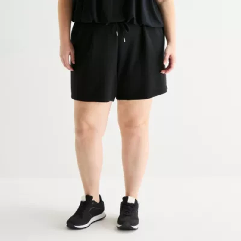 Stylus Womens Plus Pull-On Short