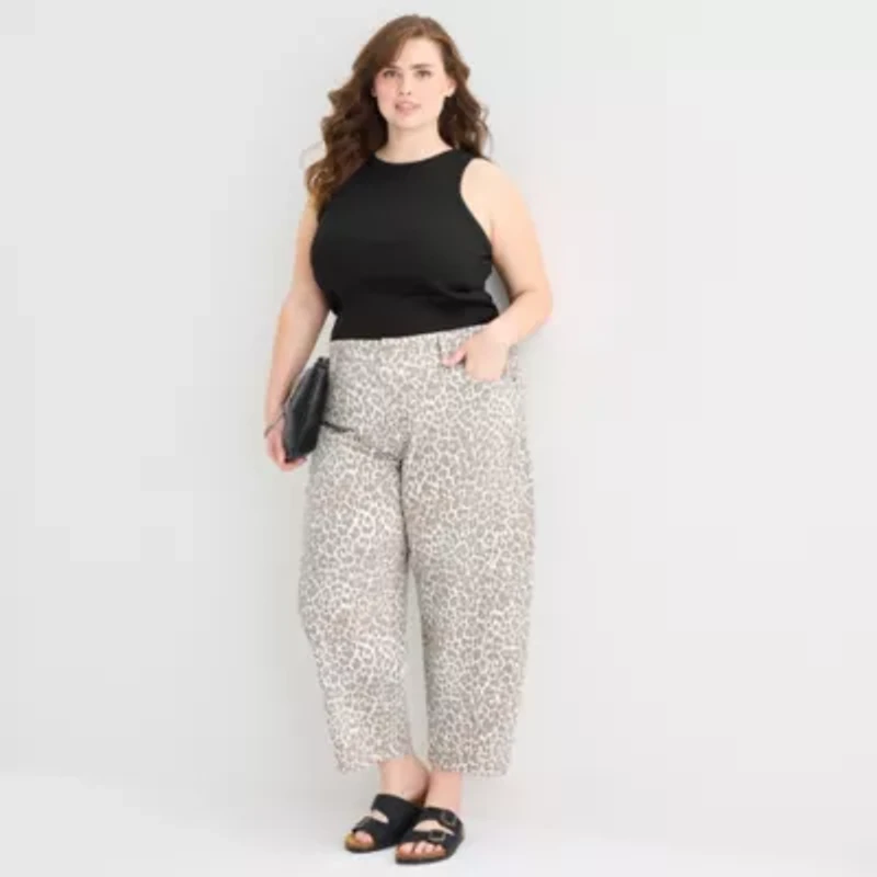 a.n.a Womens Plus High Neck Sleeveless Tank Top