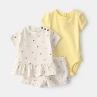 Carter's Baby Girls 3-pc. Short Set