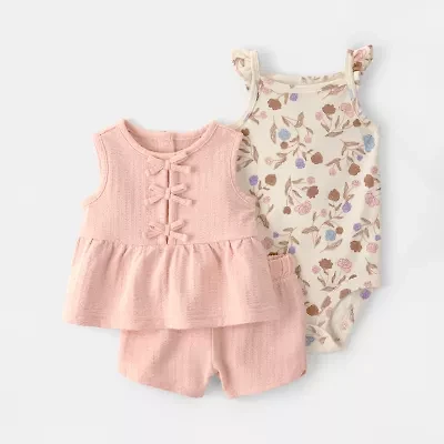 Carter's Baby Girls 3-pc. Short Set